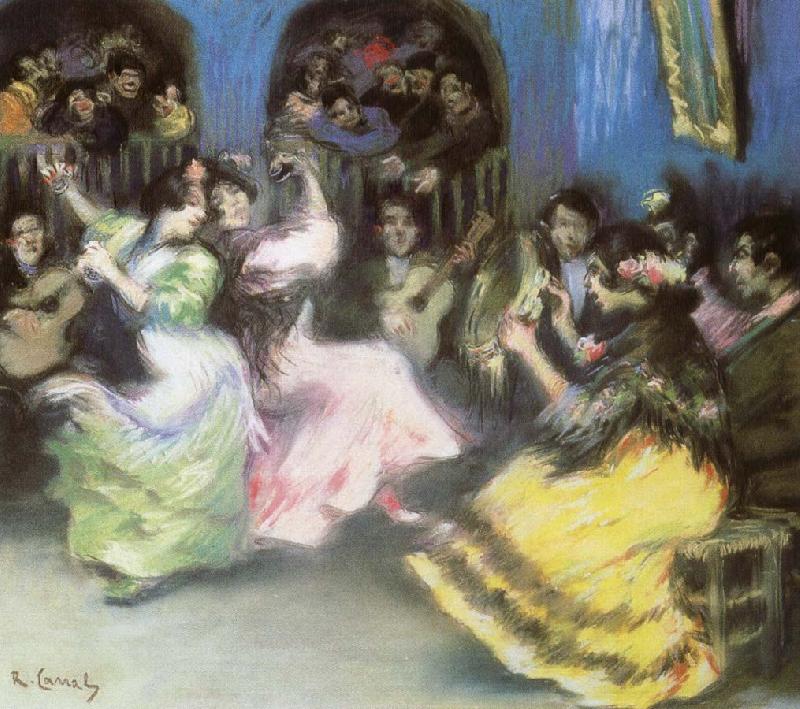 ralph vaughan willams spanish flamenco dancers oil painting image
